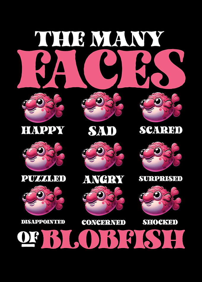Funny Blobfish Poster
