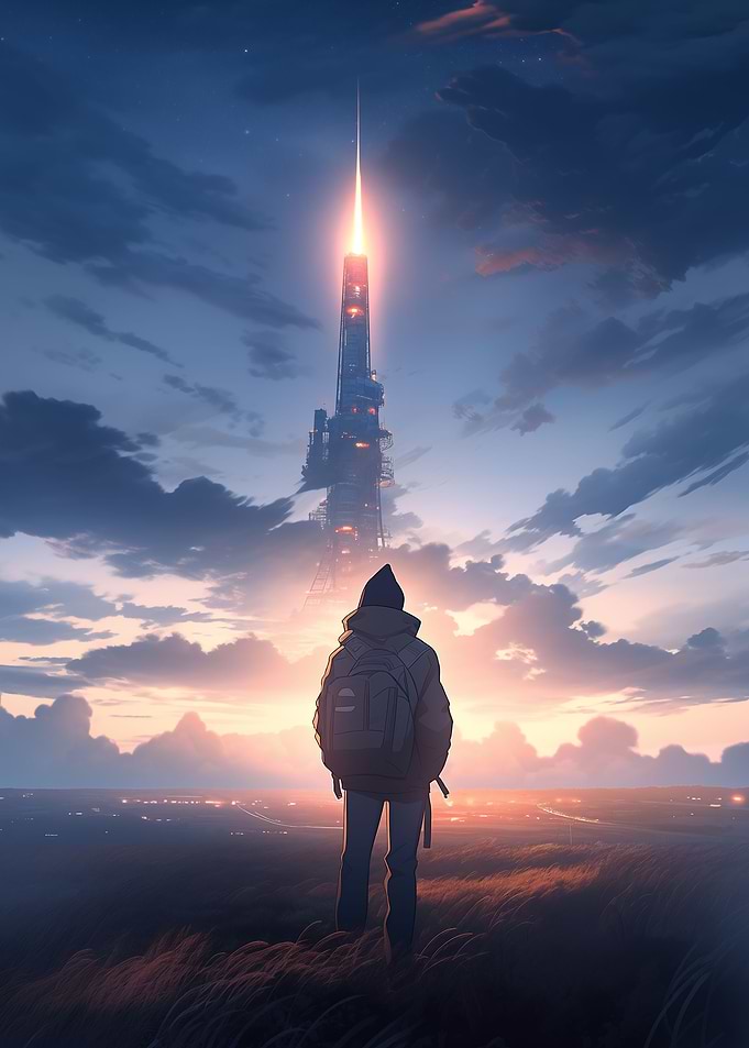 Anime Sky Peaceful