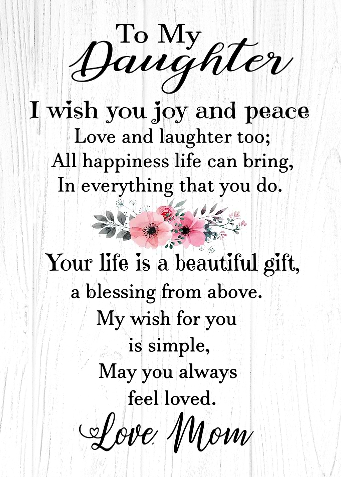 To My Daughter