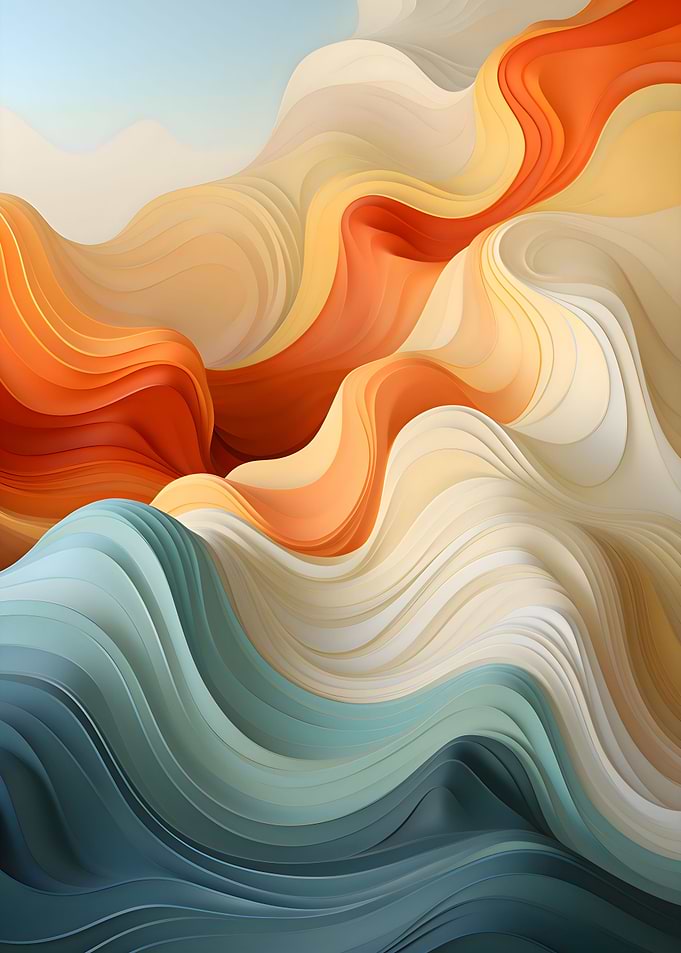 Colourful Aesthetic Waves