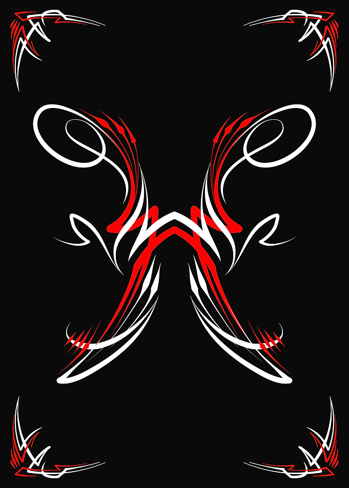 Pisces Floral Pinstriping