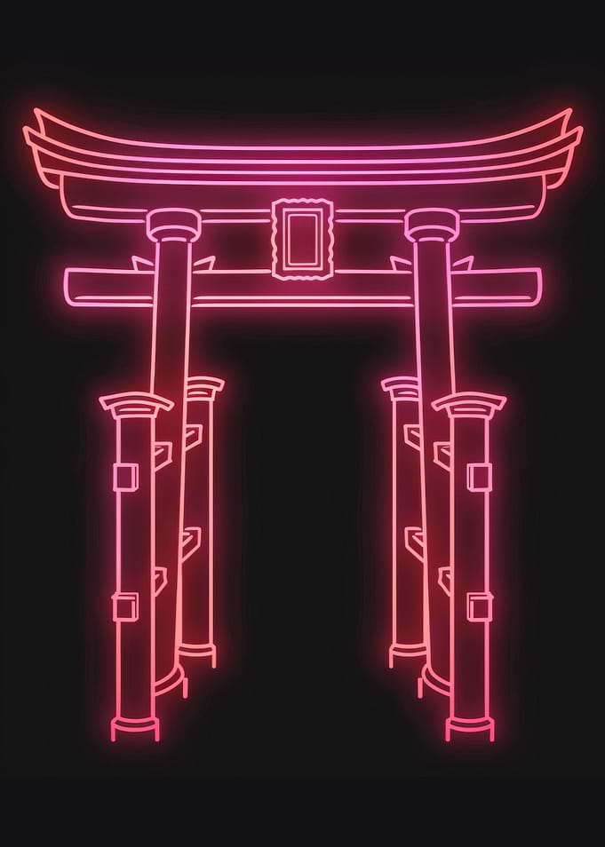 Tori Gate Japan Neon
