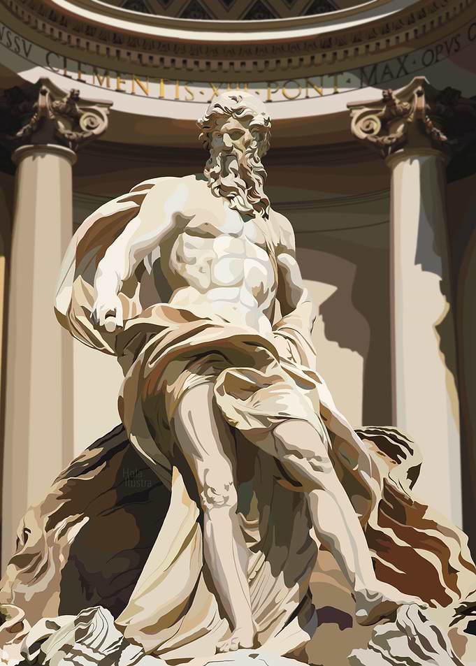 Rome Fontana Di Trevi