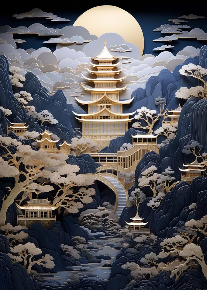 asian mountain landscape
