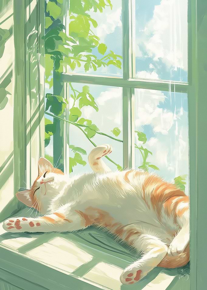 Cute Lazy Cat