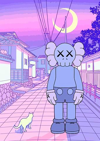kaws poster