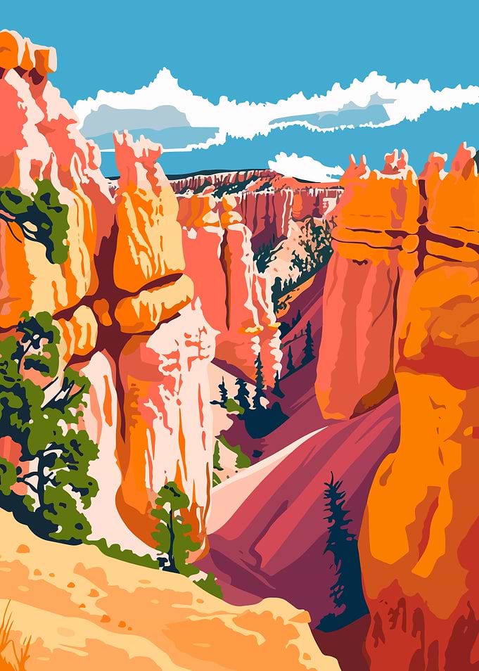 Bryce Canyon Travel Art