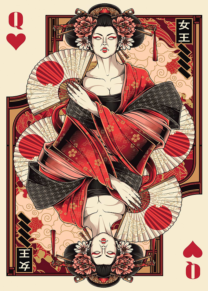 queen of heart card