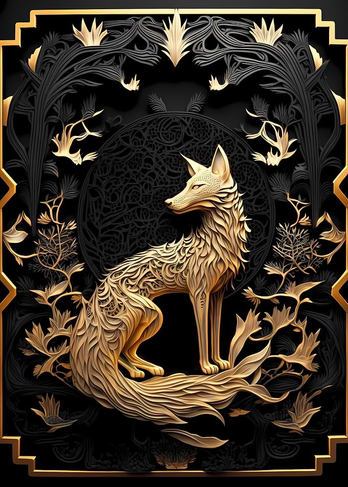 Golden Fox Art Deco