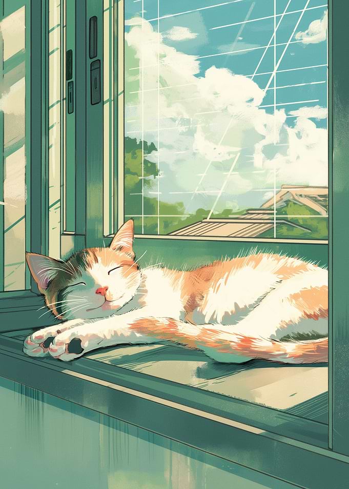 Cute Lazy Cat