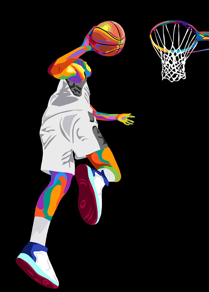 basketball pop art