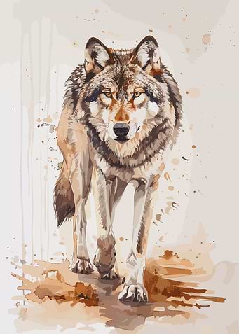 Wolf Contemporary Wild Art
