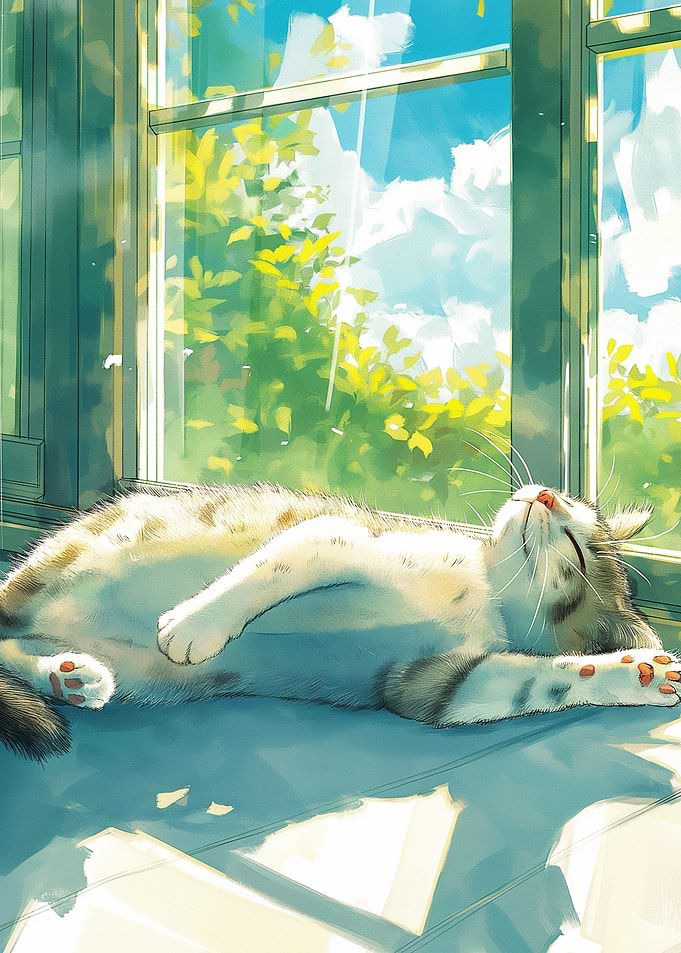 Cute Lazy Cat