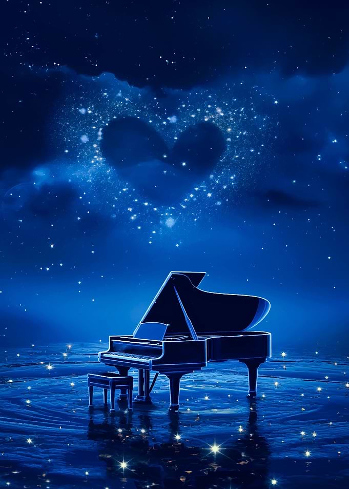 piano colorful