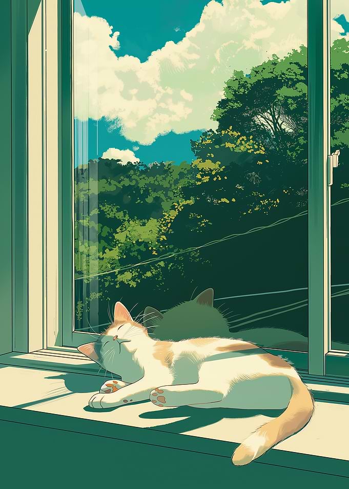 Cute Lazy Cat