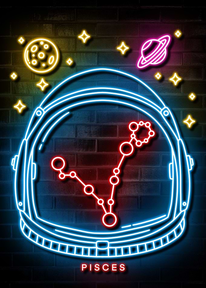 PISCES NEON SIGN ART