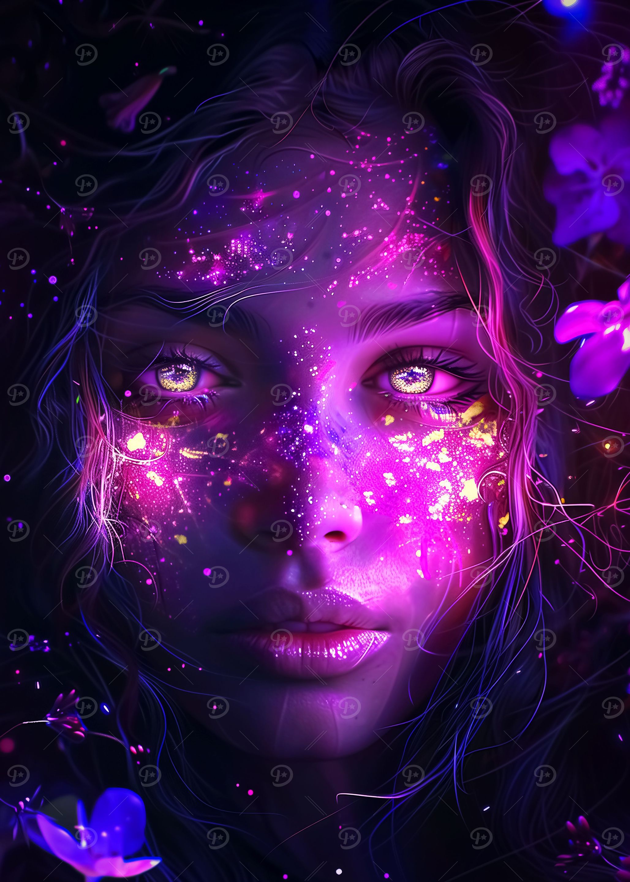 Glowing Face