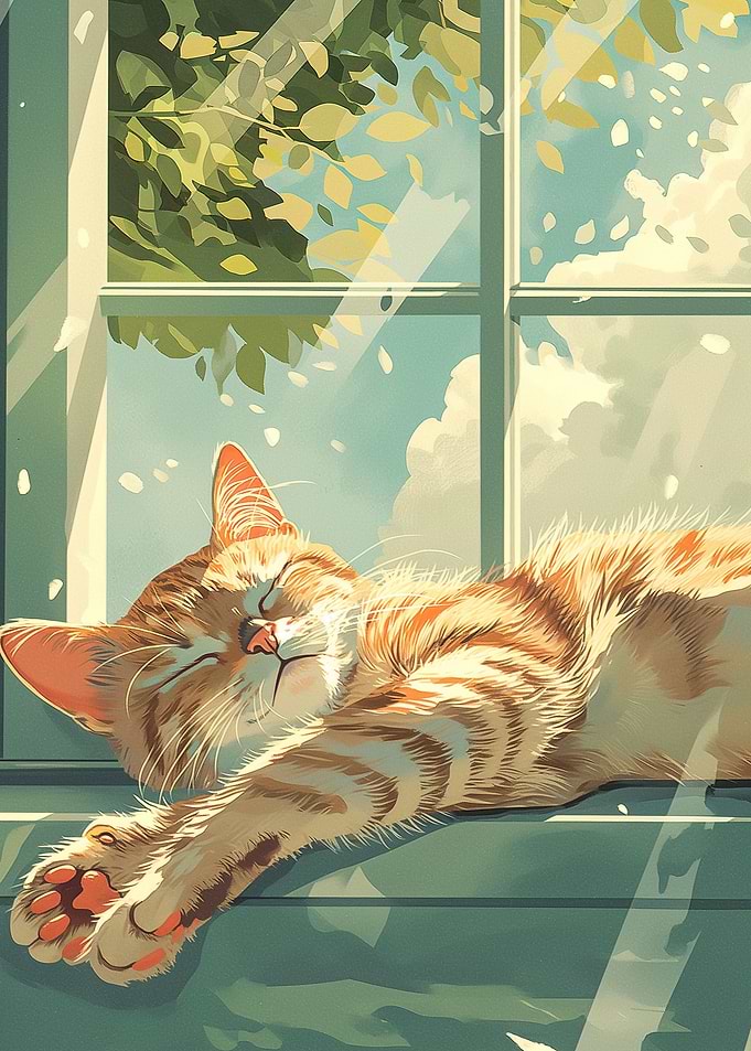 Cute Lazy Cat