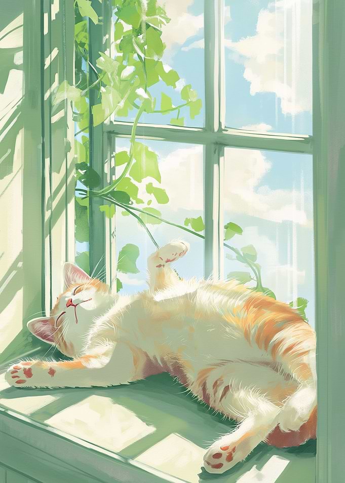 Cute Lazy Cat