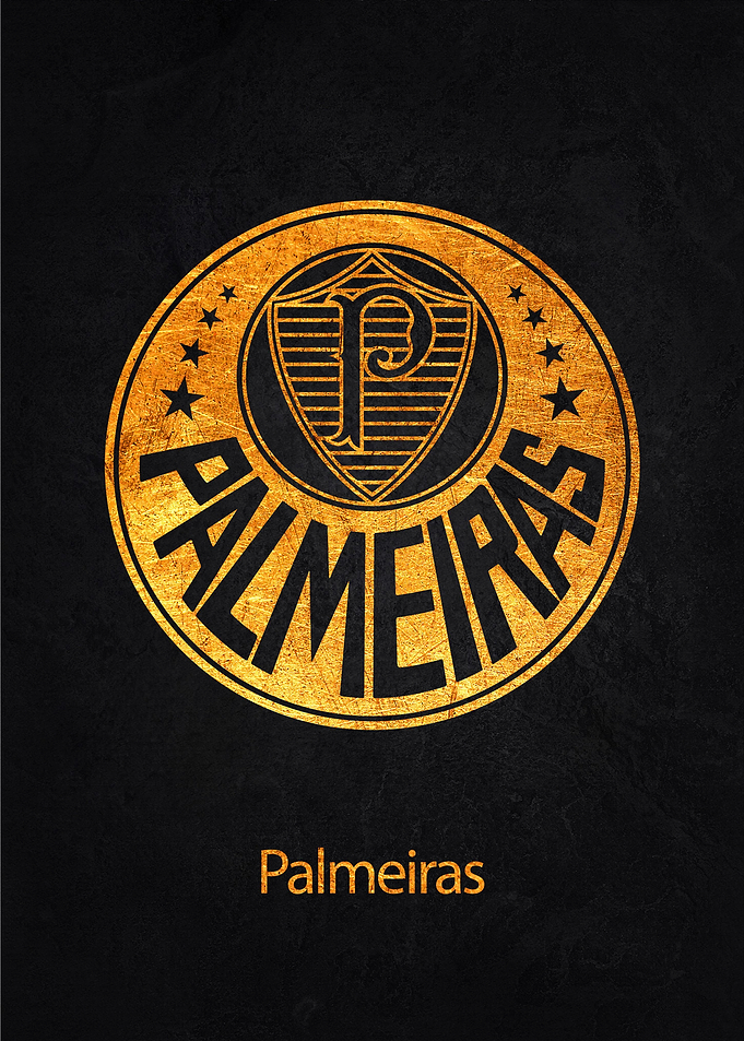Palmeiras Golden Poster