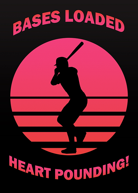 Bases Loaded — metal poster wall art