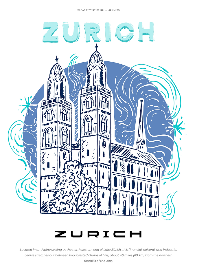 Zurich big city poster