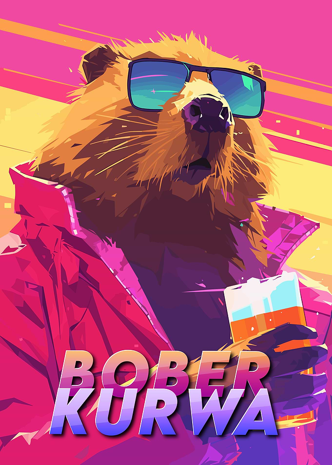 Bober Kurwa 80s Retro