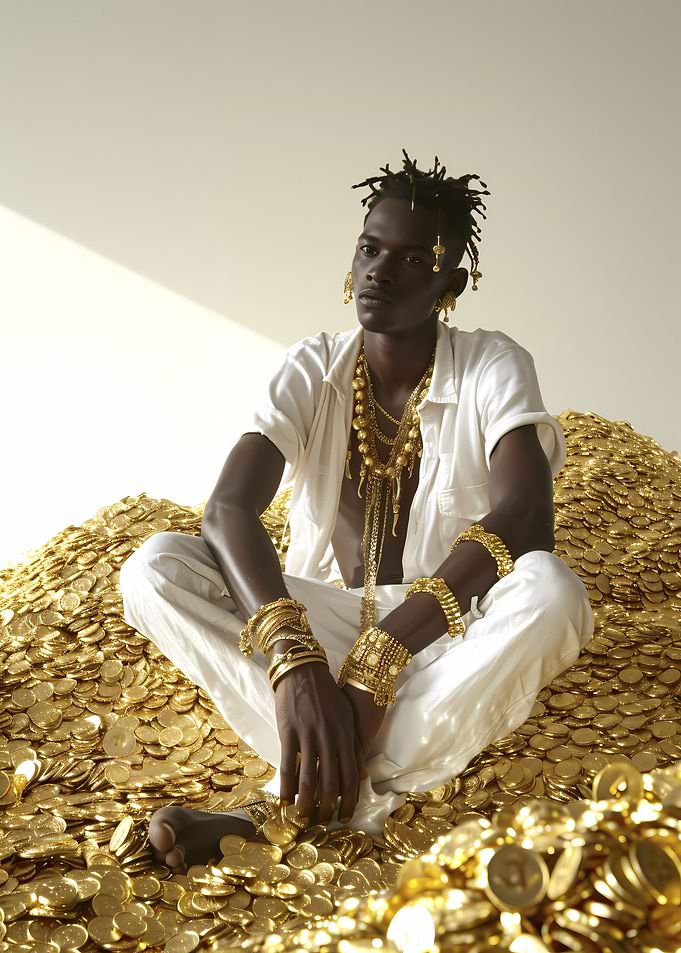 Piles of gold