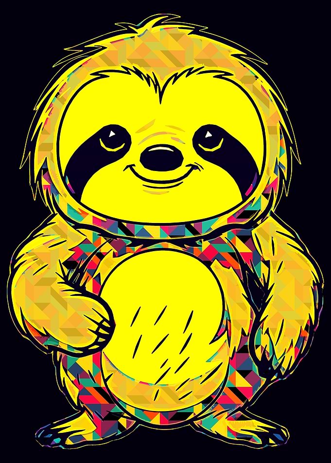 Panda cub pop art
