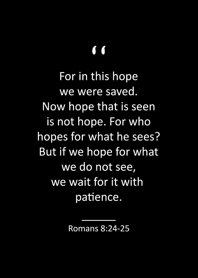 Romans 8 24 25
