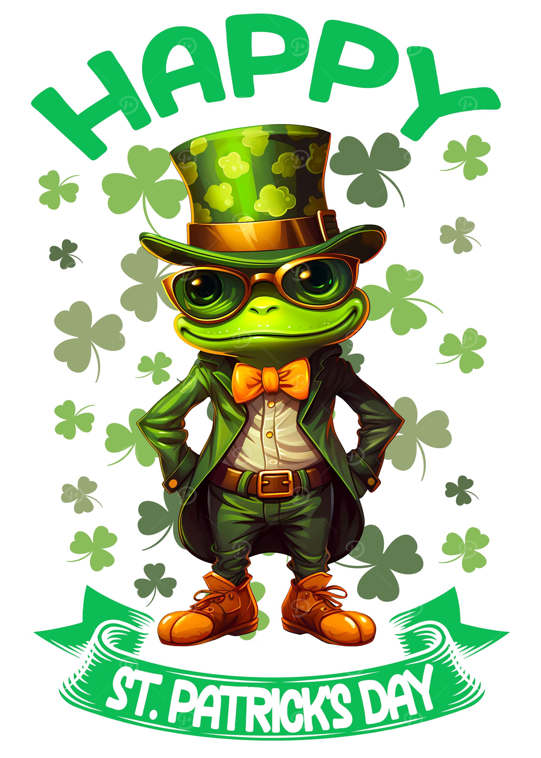 Frog Saint Patricks Day