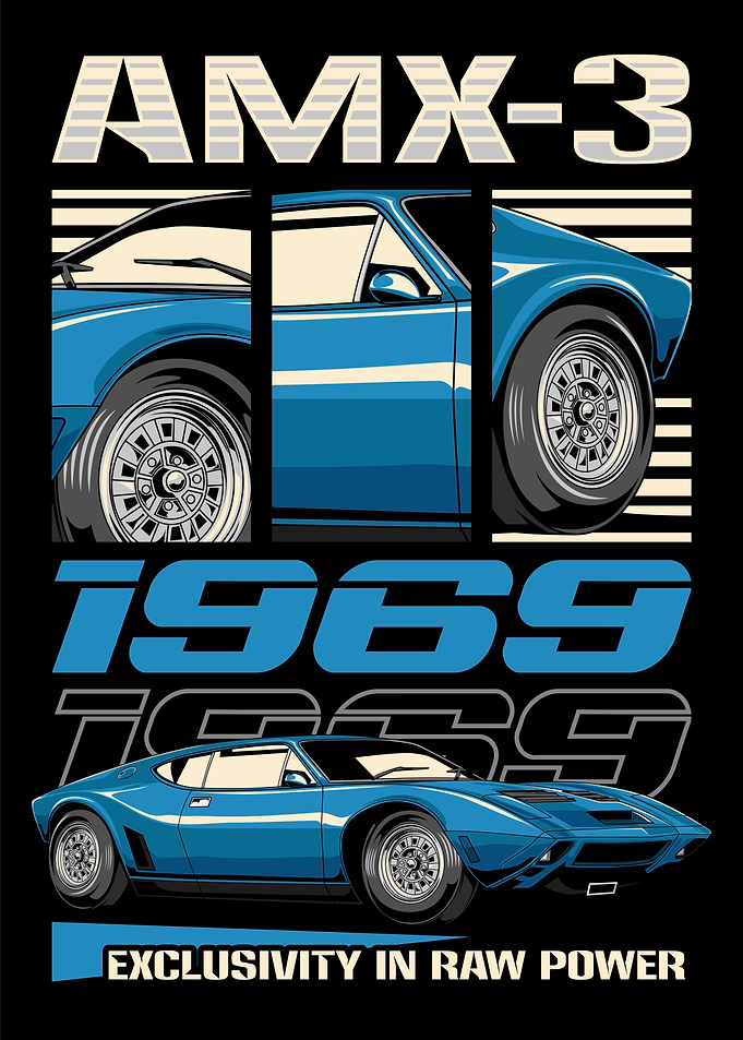 Retro AMX 3 Sport Car