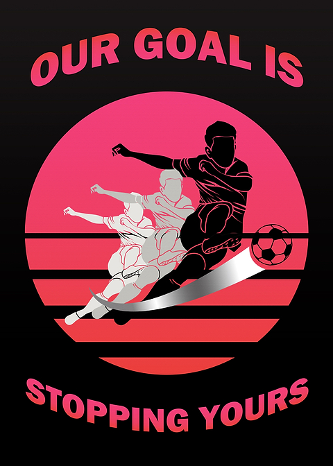 Goal Guardians — man cave metal poster