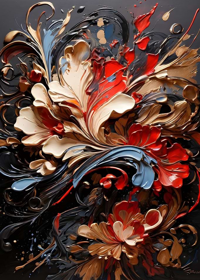a splatter of paint