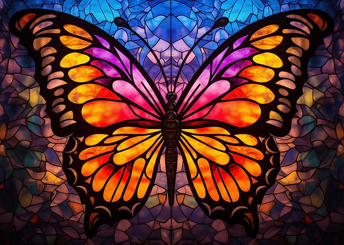 Butterfly Stained Glass