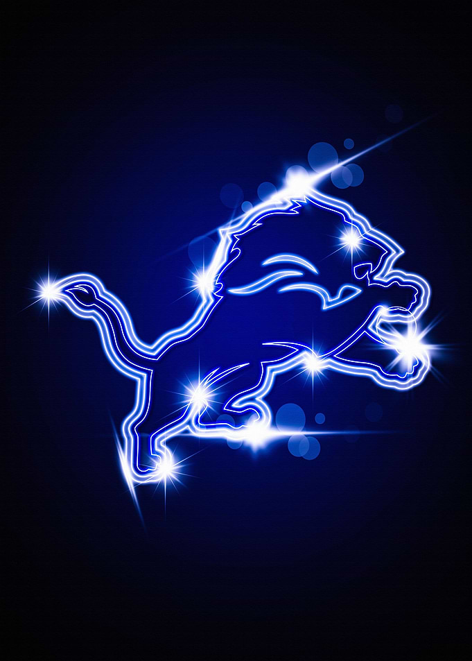 Detroit Lions Neon