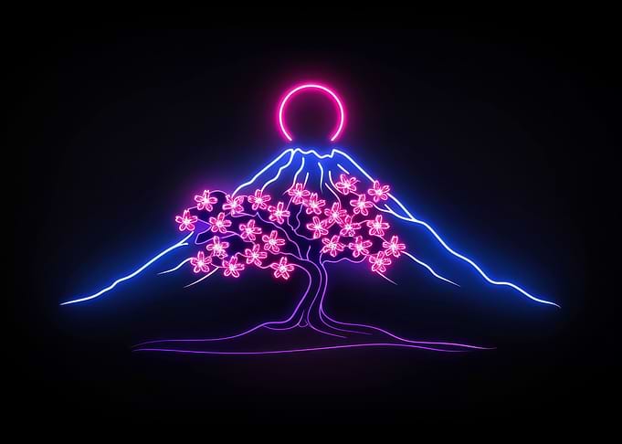 Fuji Light Neon Japan