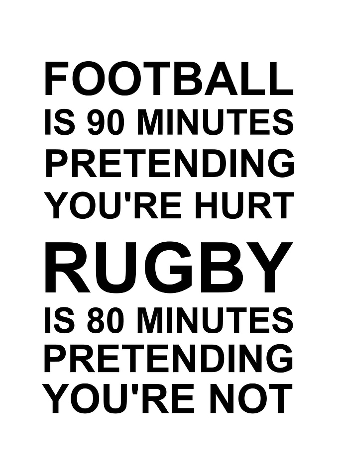 rugby football compare