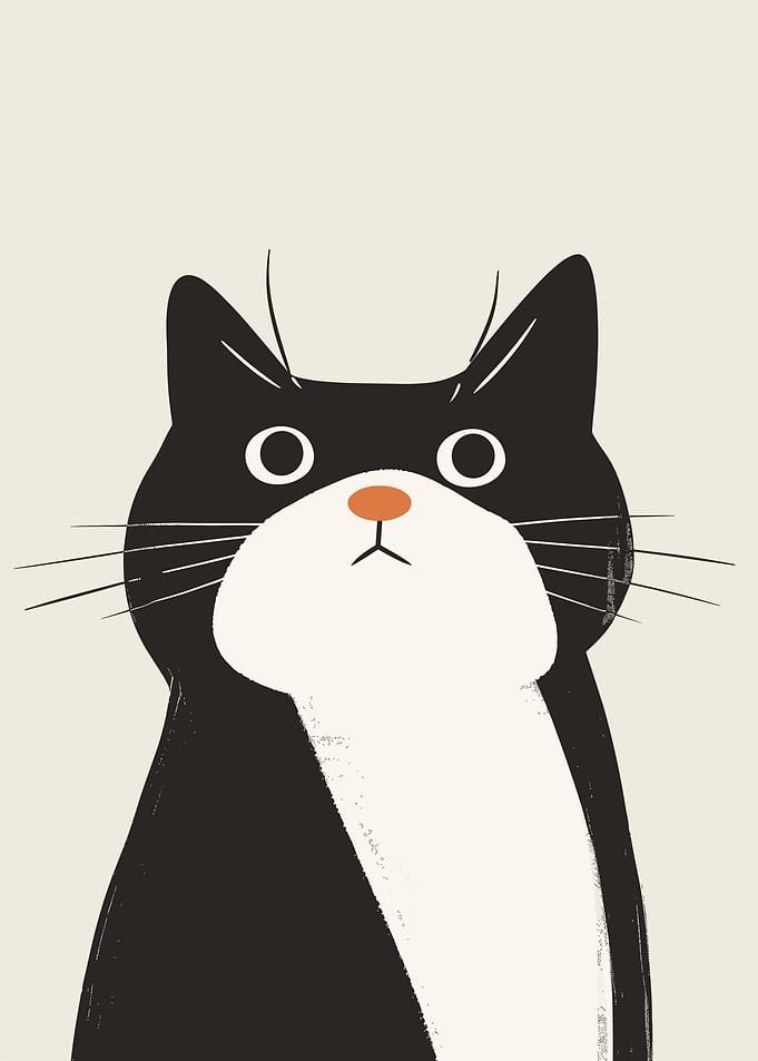 Cat Retro Minimal