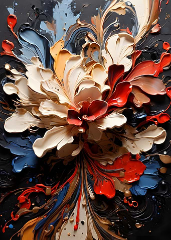 a splatter of paint