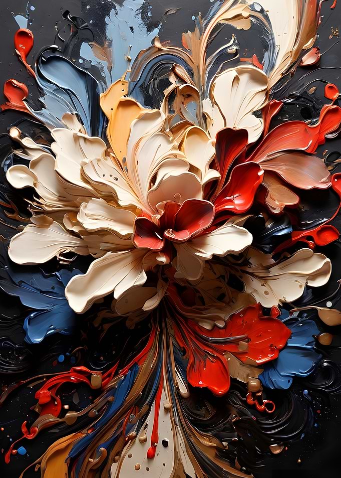 a splatter of paint