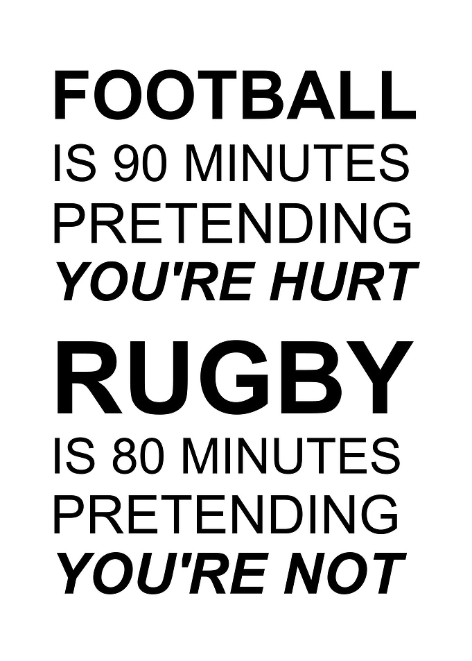rugby football compare