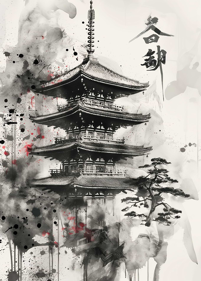 Landscape Asian Pagoda