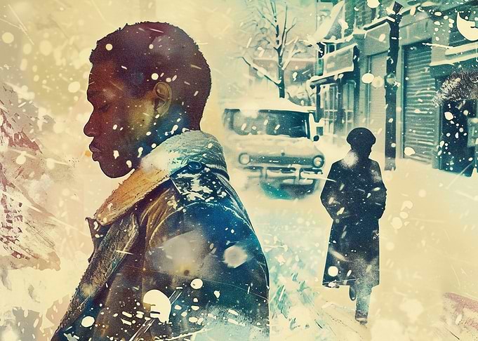 Vintage Visions of Snowfal