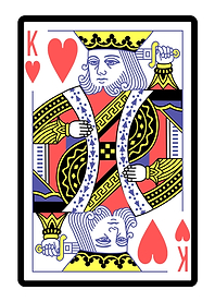 King of Hearts Card