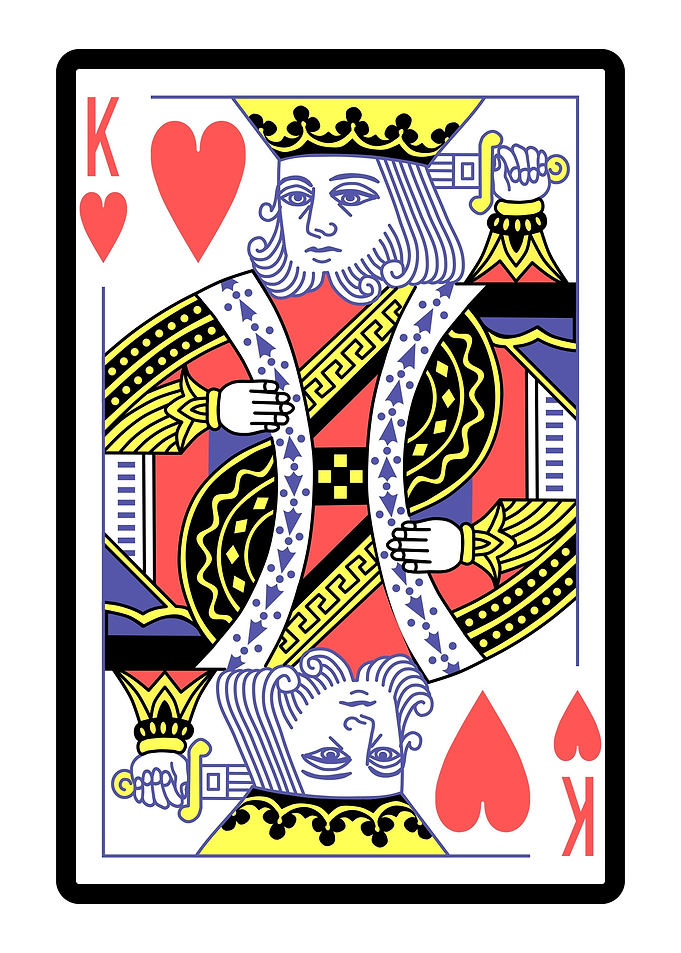 King of Hearts Card