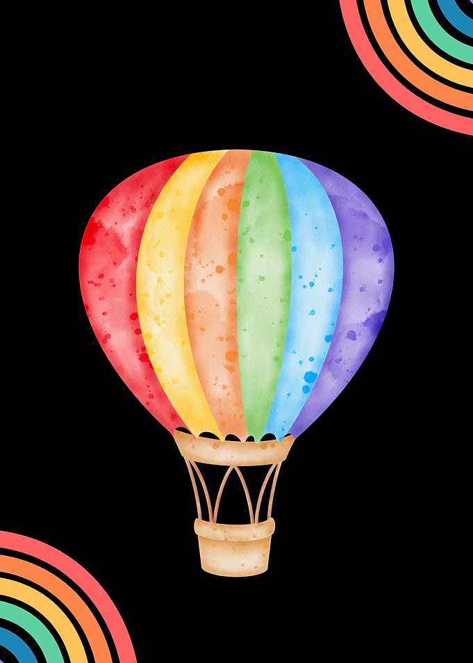 Watercolor Hot Air Balloon
