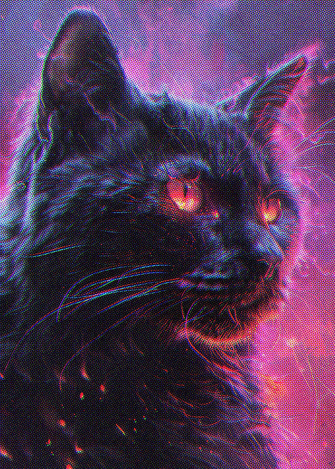 Neon Cat