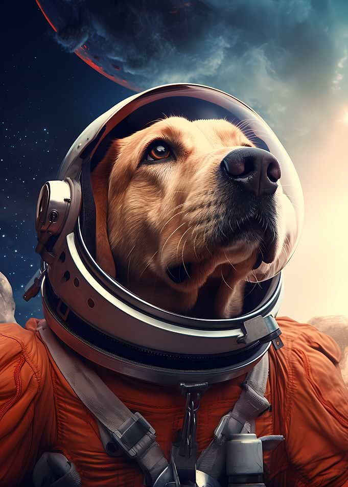 Labrador in Space