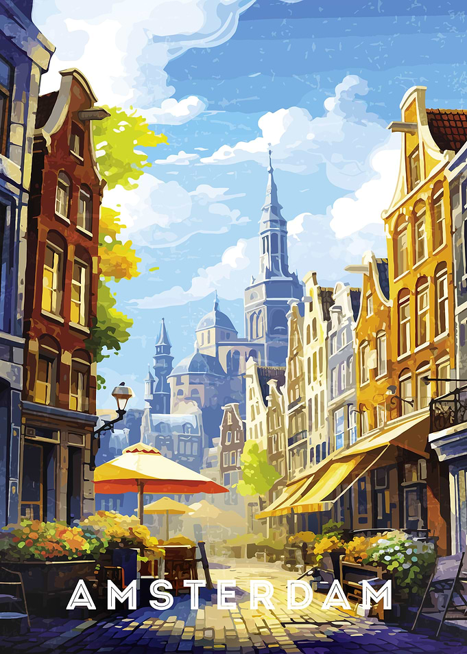 Amsterdam street cafe